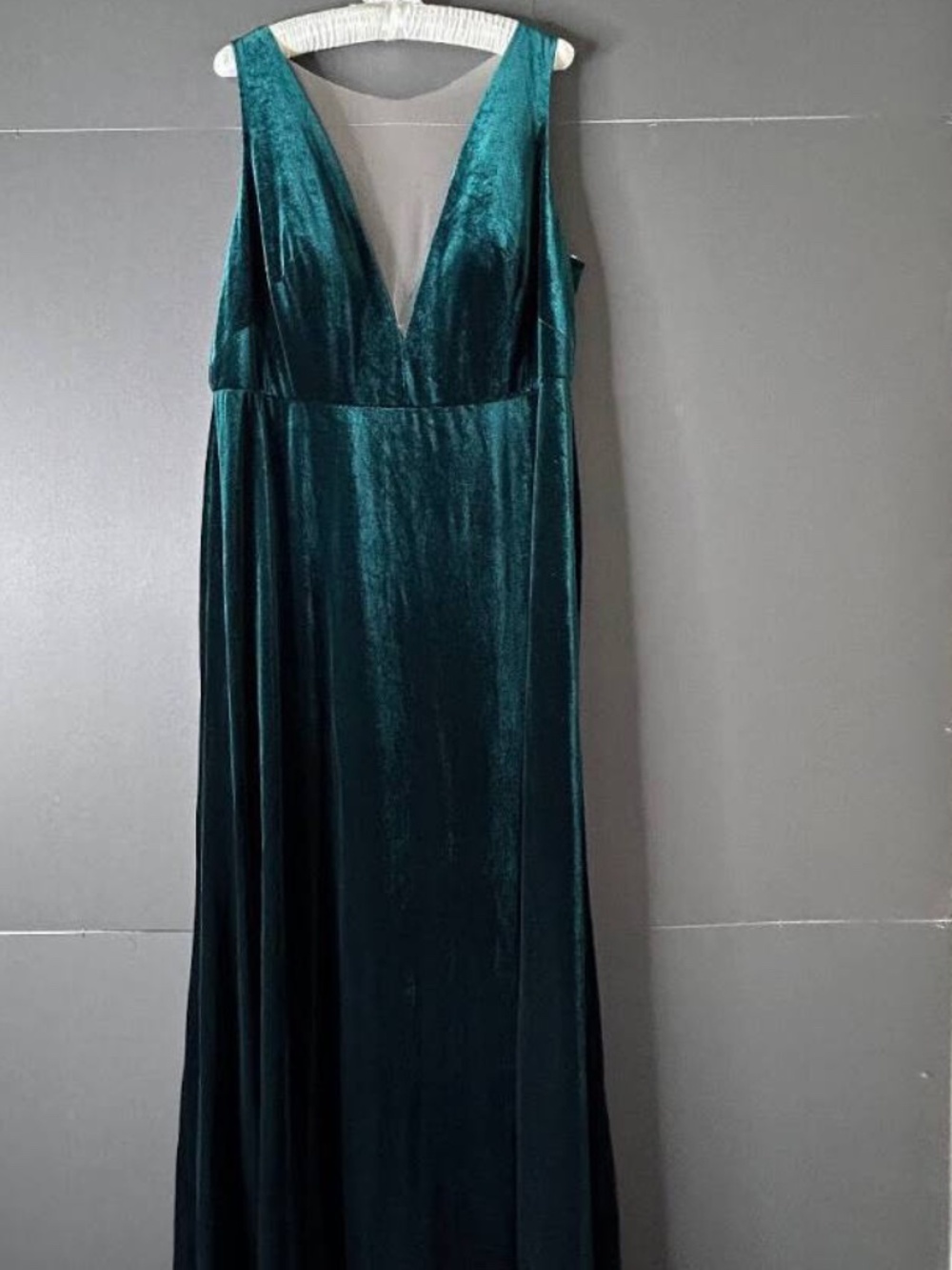 Stretch Green Velvet Formal NWT SZ 22